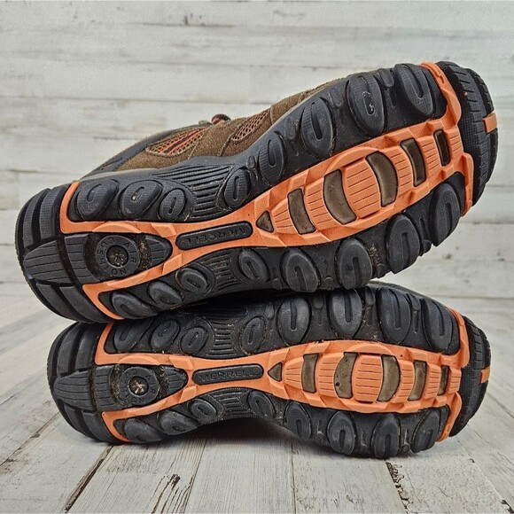 Merrell Men’s Deverta Mid Hiking Boots Shoes Brown Waterproof size 9 - Picture 8 of 9
